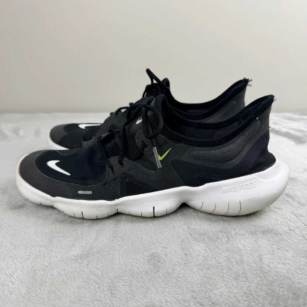 Nike Free RN 5.0 Mens Running‎ Shoes Black White AQ1316-003 Size 9